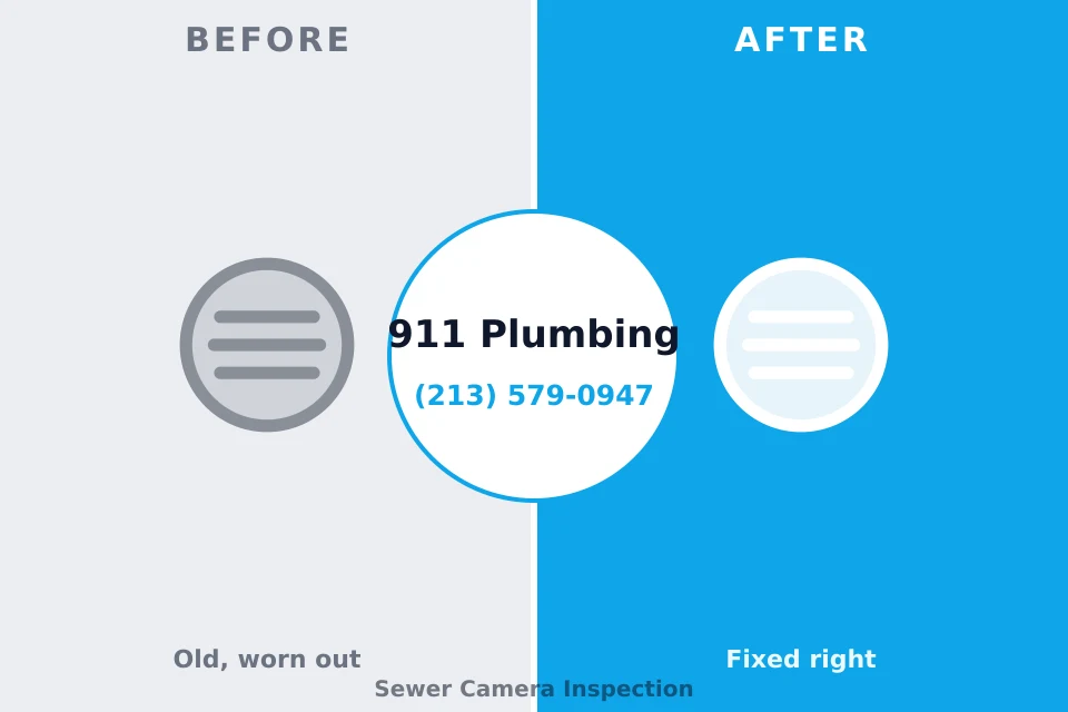 Before and after: plumbing repair Catasauqua, PA